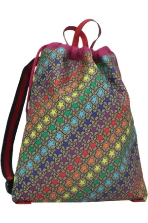 Gucci Pre-owned, Dames, Veelkleurig, ONE Size, Leer, Pre-owned Leather backpacks