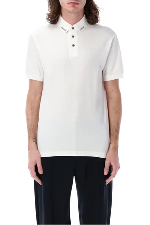 Emporio Armani Tops, Heren, Wit, 2Xl, Katoen, Klassiek Poloshirt voor Mannen