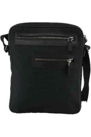Gucci Pre-owned, Heren, Zwart, ONE Size, Pre-owned Canvas gucci-bags