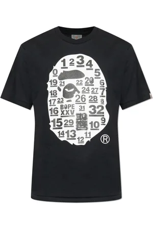 A Bathing Ape Tops, Heren, Zwart, XL, Katoen, T-shirt met print