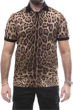 Dolce & Gabbana Tops, Heren, Veelkleurig, XL, Heren Leo Polo Shirt
