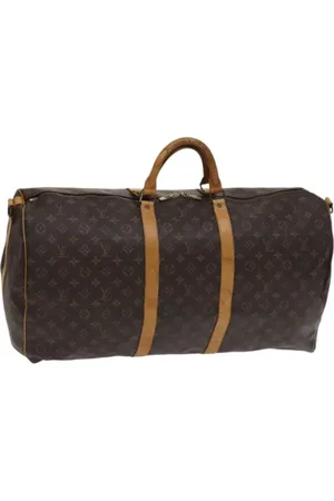 LOUIS VUITTON Pre-owned, Dames, Bruin, ONE Size, Leer, Tweedehands Canvas Louis Vuitton tassen
