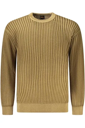 HUGO BOSS Sweatshirts & Hoodies, Heren, Groen, S, Katoen, Bruine Katoenen Heren Trui