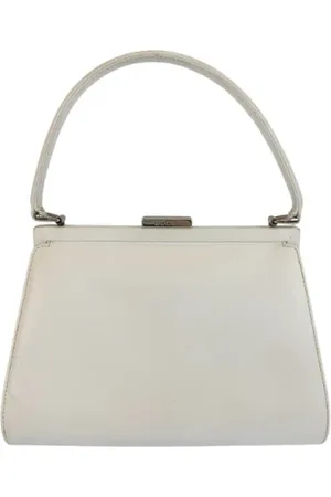 Gucci Pre-owned, Dames, Wit, ONE Size, Leer, Tweedehands leren handtassen