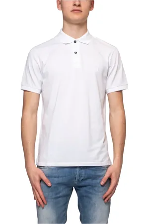 Dondup Tops, Heren, Wit, S, Katoen, Polo Shirt Korte Mouwen