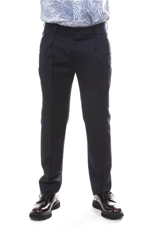 Etro Broeken, Heren, Blauw, M, Blauwe Wortelbroek Herenmode