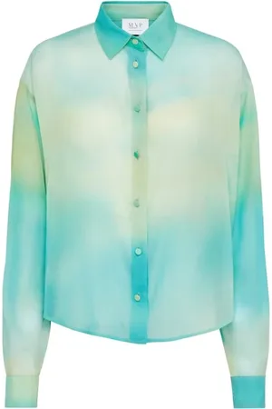 MVP Wardrobe Blouses & Shirts, Dames, Blauw, XS, Aurora Filmy Shirt