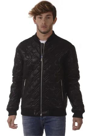 VERSACE Jassen, Heren, Zwart, S, Denim, Stijlvolle Denim Jack voor Mannen