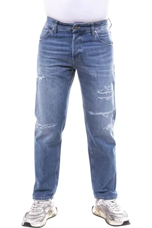 PT Torino Jeans, Heren, Blauw, W34, Denim, Denim Rebel Broek voor Mannen
