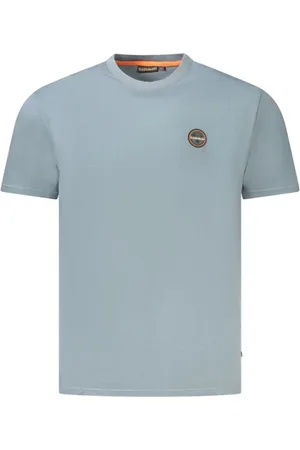 Napapijri Tops, Heren, Groen, XL, Katoen, Grijze Katoenen Heren T-Shirt