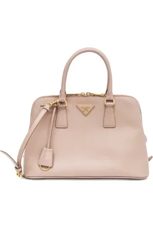 Prada Pre-owned, Dames, Roze, ONE Size, Leer, Tweedehands leren handtassen