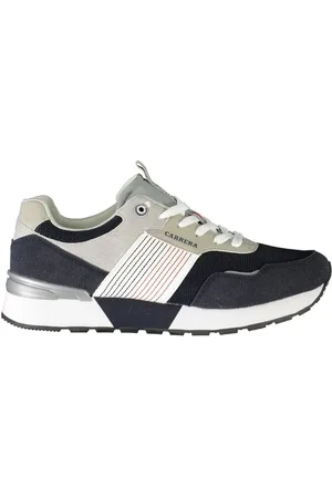 Carrera Schoenen, Heren, Veelkleurig, 41 EU, Polyester, Blauwe Polyester Sneaker met Contrastdetails
