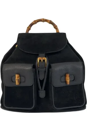 Gucci Pre-owned, Dames, Zwart, ONE Size, Leer, Pre-owned Leather backpacks