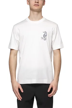Emporio Armani Tops, Heren, Wit, XL, Snow Heren T-shirt