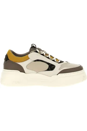 Fendi Schoenen, Heren, Bruin, 40 EU, Leer, Bruine Sneakers met FF Detail