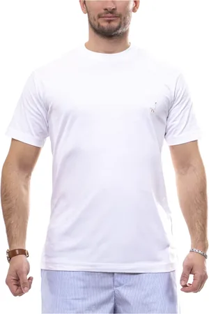 Moschino Tops, Heren, Wit, L, Heren Wit T-shirt 1001