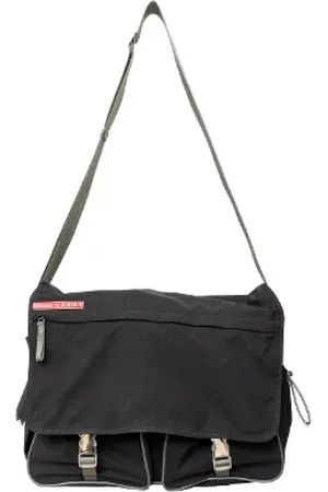 Prada Pre-owned, Heren, Zwart, ONE Size, Polyester, Pre-owned Polyester prada-bags