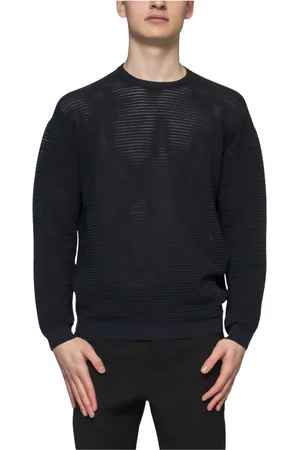 Emporio Armani Truien, Heren, Zwart, XL, Iconic Blauwe Heren Trui