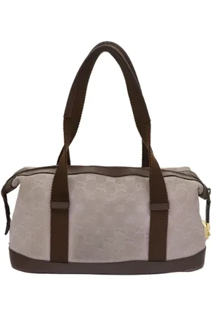 Gucci Pre-owned, Dames, Paars, ONE Size, Leer, Tweedehands Canvas handtassen