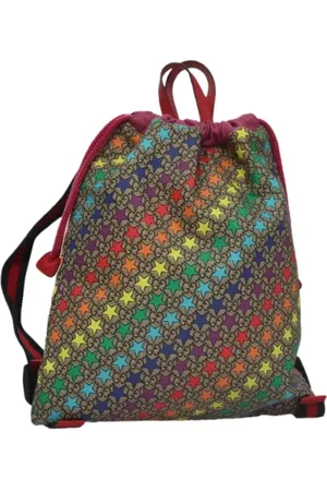 Gucci Pre-owned, Dames, Veelkleurig, ONE Size, Leer, Pre-owned Leather backpacks