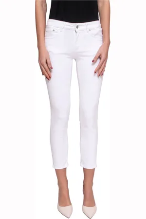 Dondup Jeans, Dames, Wit, W26, Roze Speciale Broek