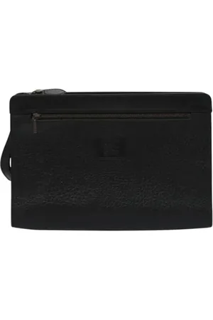 Burberry Pre-owned, Dames, Zwart, ONE Size, Leer, Pre-owned Leather clutches