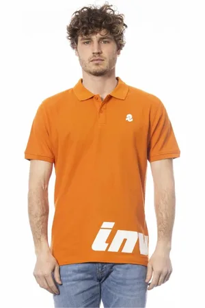 Invicta Tops, Heren, Oranje, L, Katoen, Oranje Katoenen Poloshirt