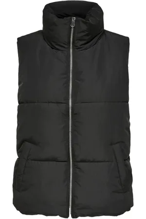 JACQUELINE DE YONG Jassen, Dames, Zwart, L, Polyester, Zwarte Polyester Dames Herfst/Winter Jas