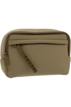 Prada Pre-owned, Dames, , ONE Size, Nylon, Pre-owned Nylon pouches