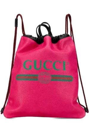 Gucci Pre-owned, Dames, Roze, ONE Size, Leer, Pre-owned Leather backpacks