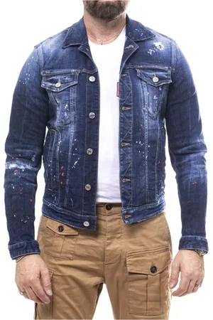 Dsquared2 Jassen, Heren, Blauw, XL, Navy Heren Kaban Jas