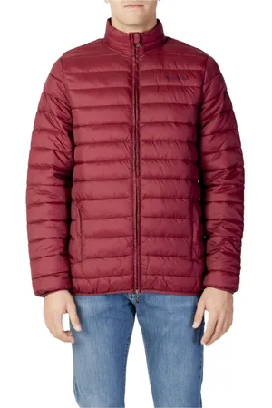 Aquascutum Jassen, Heren, Rood, L, Polyester, Stijlvolle heren herfst/winter jassen collectie