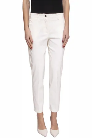 LIVIANA CONTI Broeken, Dames, Wit, M, Dames Pumice Broek