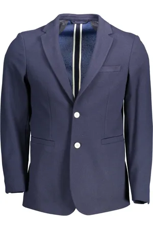 GANT Jassen, Heren, Blauw, L, Klassieke Blauwe Herenjas Slim Fit