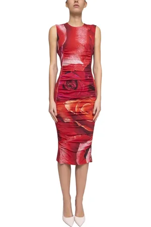 Roberto Cavalli Kleedjes, Dames, Rood, S, Rode Donna Jurk 2000, Elegante Stijl