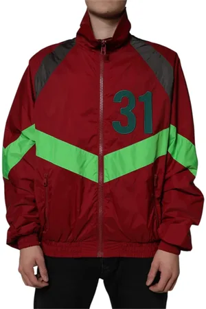 Dolce & Gabbana Jassen, Heren, Veelkleurig, L, Nylon, Nylon Windbreaker Jas