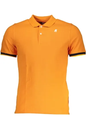 K-Way Tops, Heren, Oranje, S, Katoen, Vibrant Contrast Polo Shirt