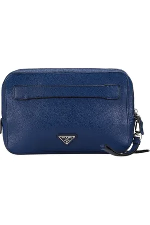Prada Pre-owned, Dames, Blauw, ONE Size, Leer, Pre-owned Leather prada-bags