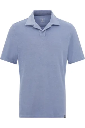 Boggi Milano Tops, Heren, Blauw, XL, Katoen, Katoen/Nylon Poloshirt