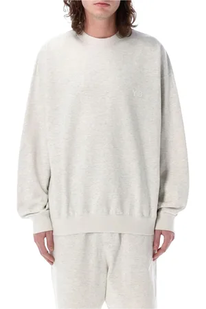 Y-3 Sweatshirts & Hoodies, Heren, Grijs, M, Katoen, Grijze Oversized Sweatshirt Moderne Streetwear