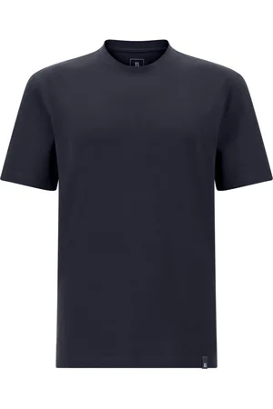 Boggi Milano Tops, Heren, Blauw, 3Xl, Katoen, T-shirt van stretch Supima-katoen