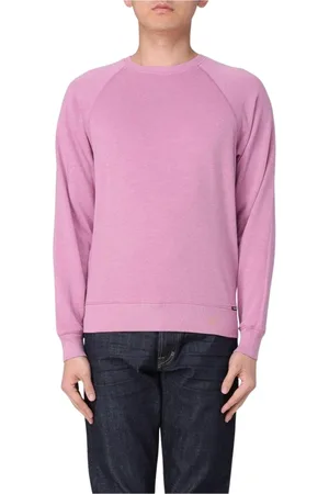Tom Ford Sweatshirts & Hoodies, Heren, Roze, M, Framboos Crew Neck Sweater