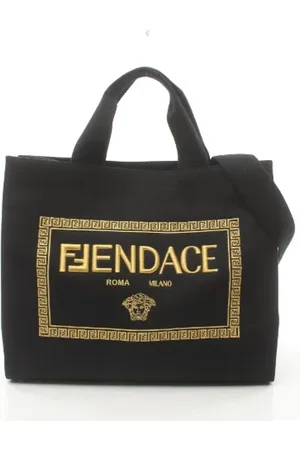 Fendi Pre-owned, Dames, Zwart, ONE Size, Pre-owned Canvas totes