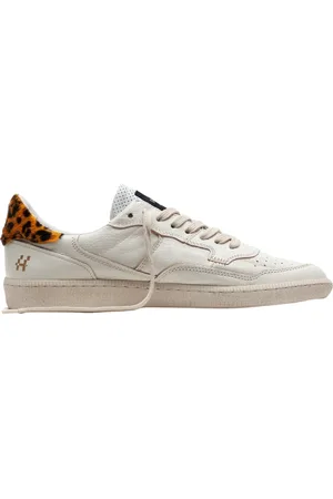 Hidnander Schoenen, Dames, Wit, 39 EU, Leer, Mega T /Leopard