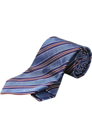 Etro Accessoires, Heren, Veelkleurig, ONE Size, Blauw Gestreepte Zijden Stropdas