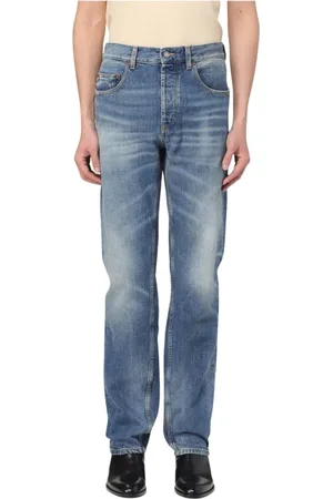 Saint Laurent Jeans, Heren, Blauw, W31, Denim, Klassieke Denim Jeans