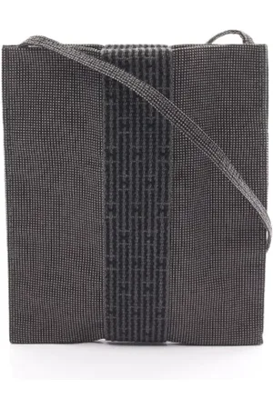 Hermès Pre-owned, Dames, Grijs, ONE Size, Nylon, Pre-owned Canvas crossbody-bags