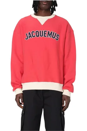 Jacquemus Sweatshirts & Hoodies, Heren, Rood, M, Rode Logo Sweatshirt voor Mannen