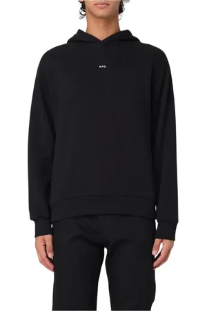 A.P.C. Sweatshirts & Hoodies, Heren, Zwart, S, Katoen, Zwarte Hoodie Sweatshirt voor Mannen