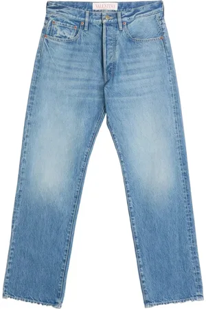 VALENTINO Jeans, Heren, Blauw, W36, Denim, Denim Broeken voor een stijlvolle look